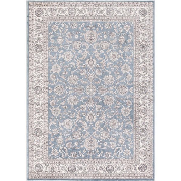 Concord Global 3 ft. 3 in. x 4 ft. 7 in. Kashan Bergama - Blue 28144